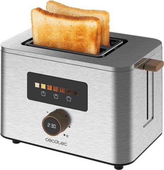 Cecotec Touch&Toast Double 2 szeletes kenyérpirító 950W - Inox