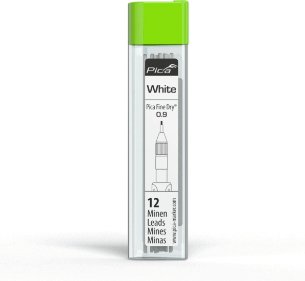 Pica 7032 Fine-Dry Filc utántöltő készlet 0.9 mm - Fehér (12 db / csomag)