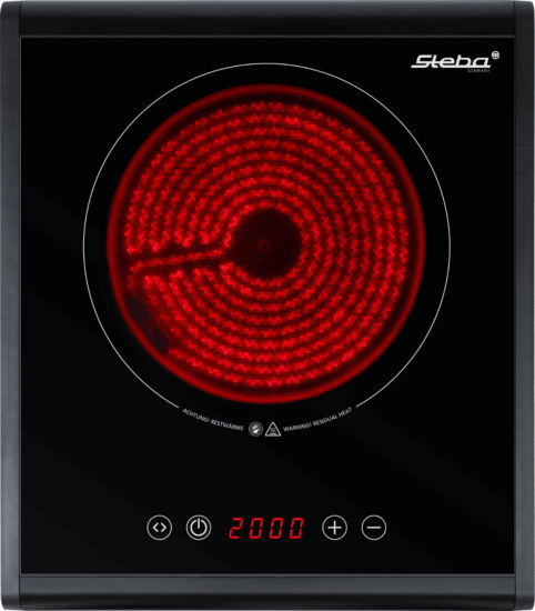 Steba HK 25 Szabadonálló 1 zónás Üvegkerámia főzőlap 2000W - Fekete