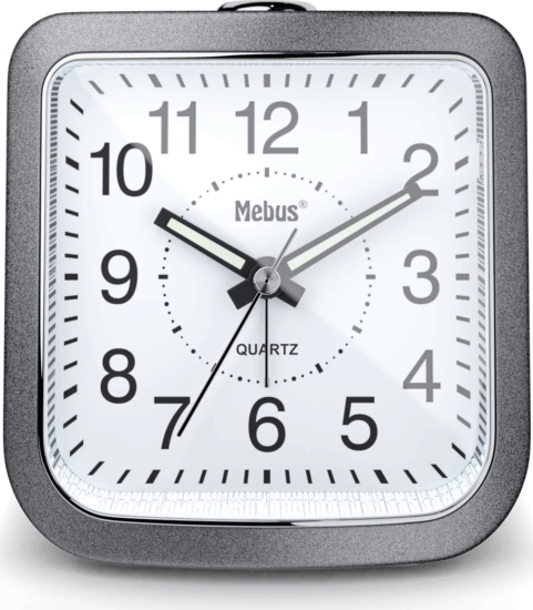 Mebus 56988 Analóg Ébresztőóra - Szürke