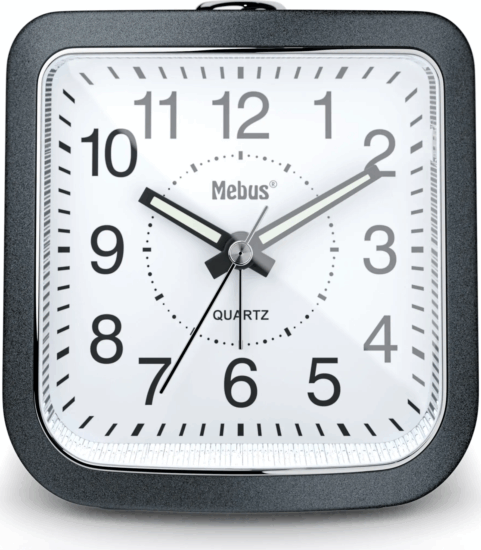 Mebus 56987 Analóg Ébresztőóra - Fekete