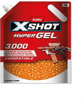 Zuru XSHOT HyperGEL zselé töltény 3000 db - Narancssárga