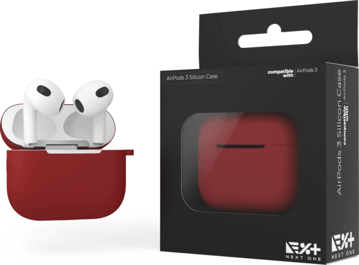 NextOne Apple AirPods 3 Szilikon védőtok - Piros