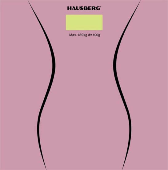 Hausberg HB-6003RZ Digitális személymérleg Max 180kg - Rózsaszín Hausberg HB-6003RZ Digitális személymérleg Max 180kg - Rózsaszín