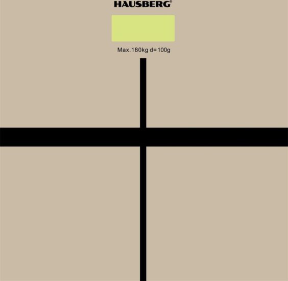 Hausberg HB-6003AB Digitális személymérleg Max 180kg - Bézs / Fekete