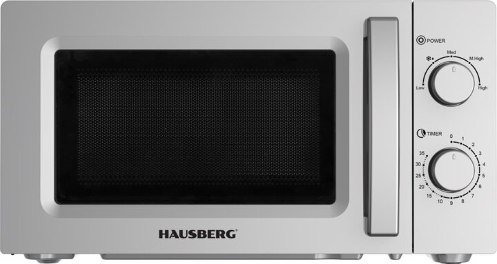 Hausberg HB-8008GR Szabadonálló mikrohullámú sütő 20L 1800W - Szürke