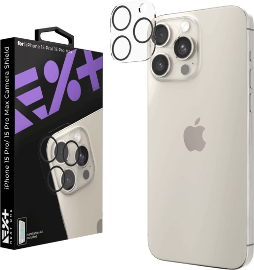 NextOne Apple iPhone 15 Pro/15 Pro Max kameravédő üveg NextOne Apple iPhone 15 Pro/15 Pro Max kameravédő üveg