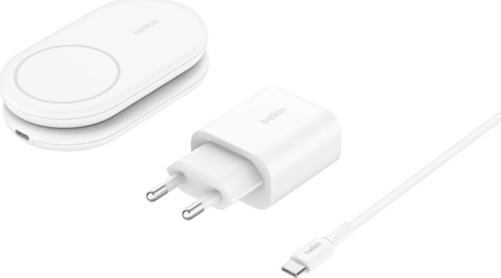 Belkin WIZ028VFWH Magsafe Töltő és Telefontartó 15W - Fehér