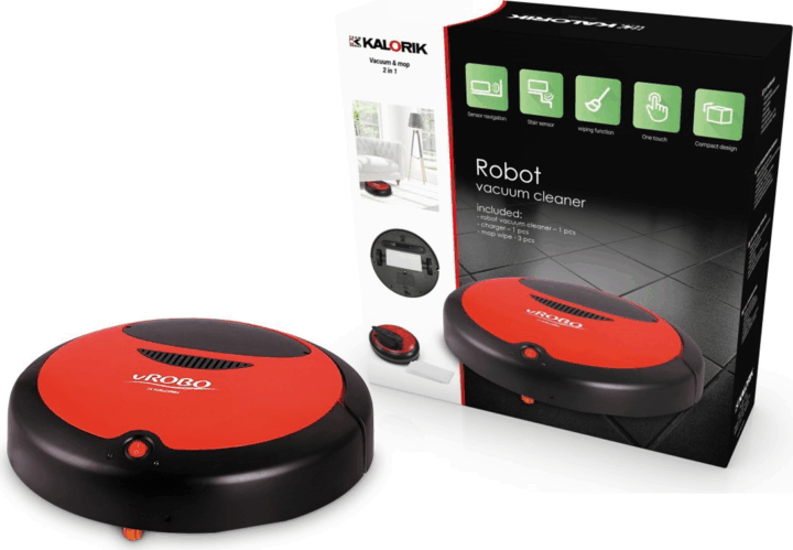 Kalorik vROBO TKG RVC 1001 Robotporszívó - Piros (Esztétikai sérült)