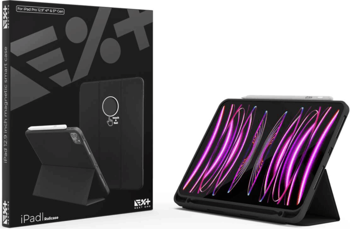 NextOne RollCase Apple iPad 12,9" Tablet tok - Fekete