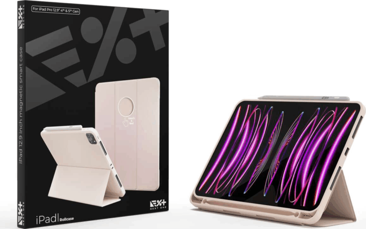 NextOne RollCase Apple iPad 12,9" Tablet tok - Rózsaszín