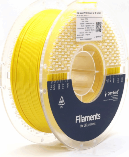 Gembird High Speed Filament PETG 1,75mm 1 kg - Sárga