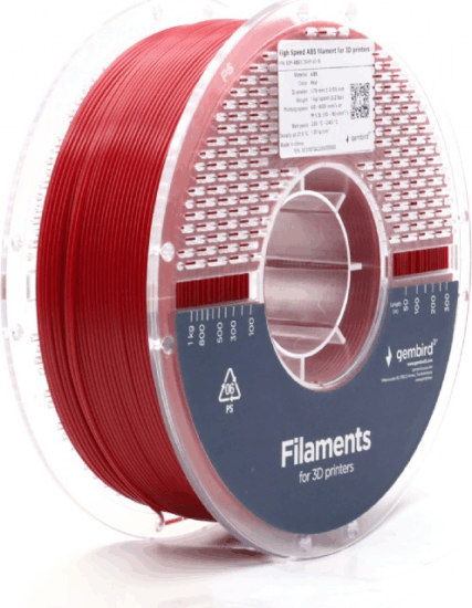 Gembird High Speed Filament ABS 1,75mm 1 kg - Piros