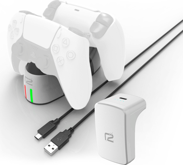 ready2gaming PS5 DualSense Ultimate Töltőállomás és akkumulátor szett - Fehér