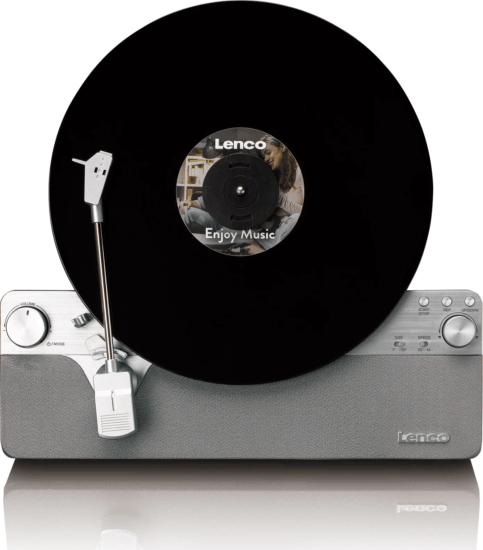Lenco LSA-071SI Bakelit Vinyl Bluetooth lemezjátszó beépített hangszóróval - Ezüst