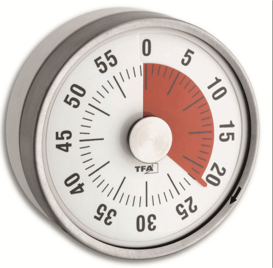 TFA Analog Konyhai időzítő - Ezüst TFA Analog Konyhai időzítő - Ezüst