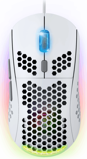 Spirit of Gamer Pro-M4 Arctic RGB Vezetékes Gaming Egér - Fehér
