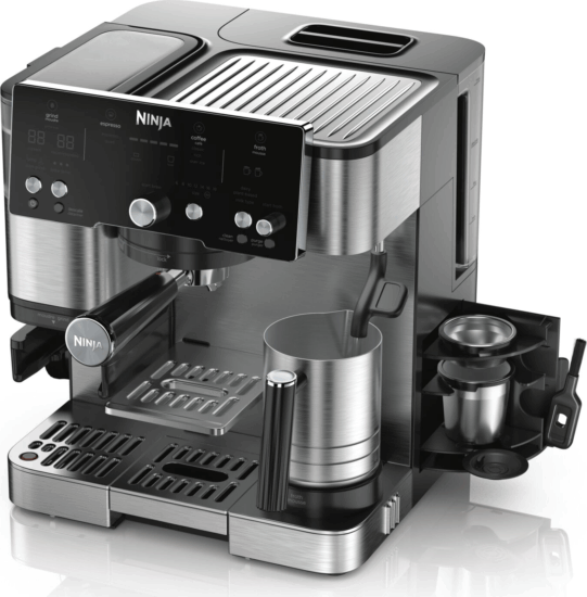 Ninja ES501EU Eszpresszó Kávéfőző 1650 Watt - Fekete/Ezüst Ninja ES501EU Eszpresszó Kávéfőző 1650 Watt - Fekete/Ezüst