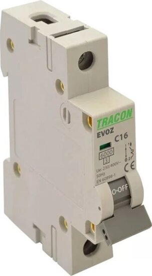 Tracon EVOZ1C20 20A C 1P 6kA Kismegszakító