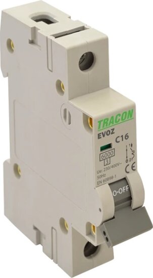 Tracon EVOZ1C6 6A C 1P 6kA Kismegszakító