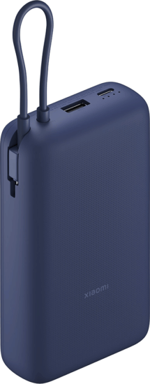 Xiaomi BHR8975GL integrált kábellel USB-A + Type-C / 20000mAh 33W - Kék Xiaomi BHR8975GL integrált kábellel USB-A + Type-C / 20000mAh 33W - Kék