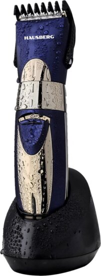 Hausberg HB-64BL Akkumulátoros Hajvágó - Ezüst / Kék