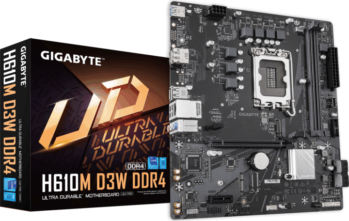 GIGABYTE H610M D3W DDR4 Inter S1700 mATX Alaplap GIGABYTE H610M D3W DDR4 Inter S1700 mATX Alaplap