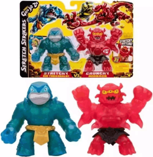 Goo Jit Zu Harcos lények egymás ellen - Stretchy és Crunchy