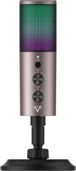 Ventaris VGM20 Syrinx Asztali Kardioid Gamer Mikrofon - Fekete / Arany