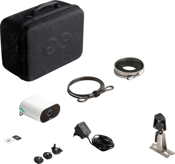 Enlaps Tikee mini Akkus Time Lapse 4K Okos biztonsági kamera szett - Fehér