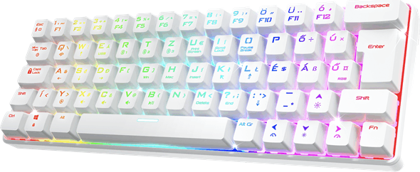 Spirit of Gamer XPERT K200 TKL Gamer Mechanikus Billentyűzet HUN - Fehér