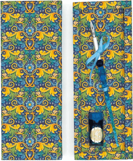 Kartos Caltagirone Kalligráfia merítőtoll készlet (Fekete tinta) - Kék Kartos Caltagirone Kalligráfia merítőtoll készlet (Fekete tinta) - Kék