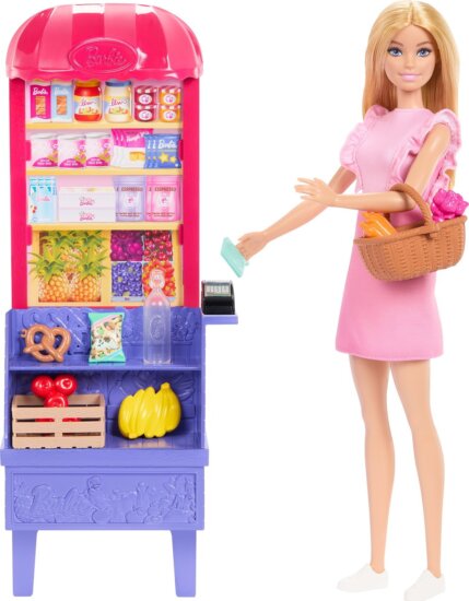 Mattel Barbie Malibu Piaci stand készlet babával Mattel Barbie Malibu Piaci stand készlet babával