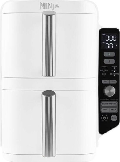 Ninja SL400EUWH AirFryer Forrólevegős sütő 9.5L 2470 Watt - Fehér
