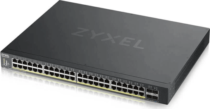 Zyxel XGS1935-52HP Fémházas Smart Managed 48-port Gigabit PoE+ Rack Switch