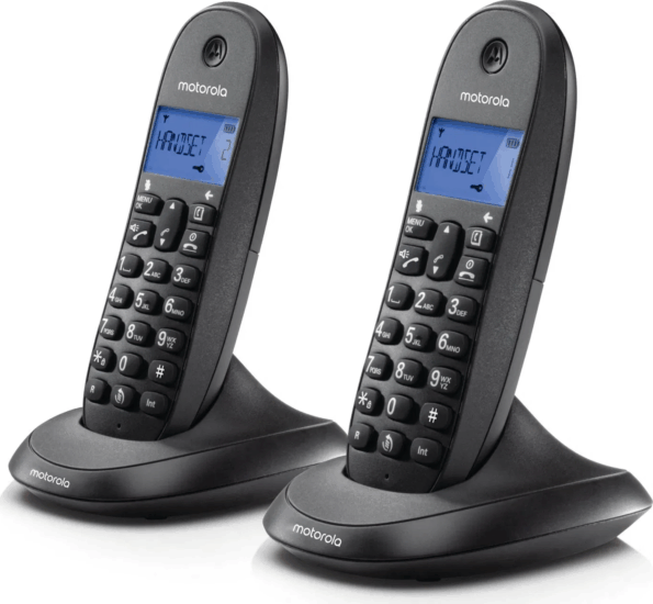 Motorola C1002CB+ Duo Wireless DECT Asztali telefon - Fekete