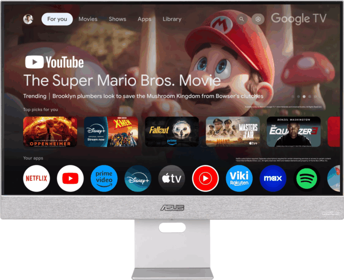 Asus 27" MS27UC ZenScreen Smart 16:9 UHD IPS LED Okos Monitor - Fehér