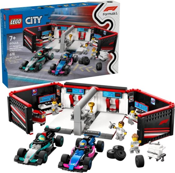 LEGO® City: 60444 - F1®-es garázs, Mercedes-AMG és Alpine autók LEGO® City: 60444 - F1®-es garázs, Mercedes-AMG és Alpine autók