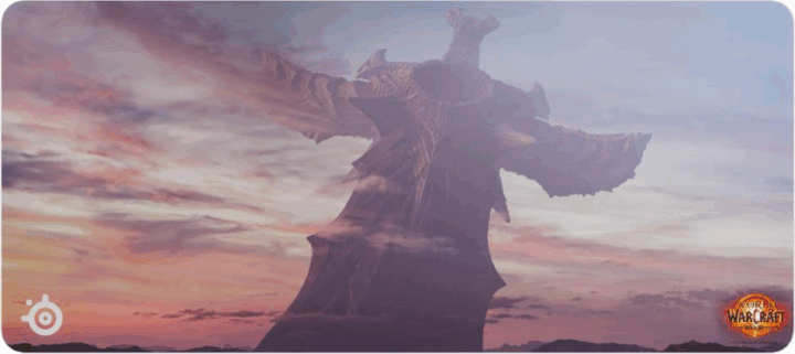 SteelSeries QCK WOW Edition XXL Gamer Egérpad 900 x 400 - Mintás