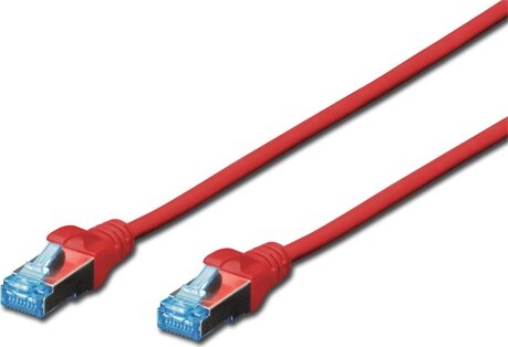 Digitus DK-1531-030/R SF/UTP Cat5e RJ45 Patch kábel 3m - Piros