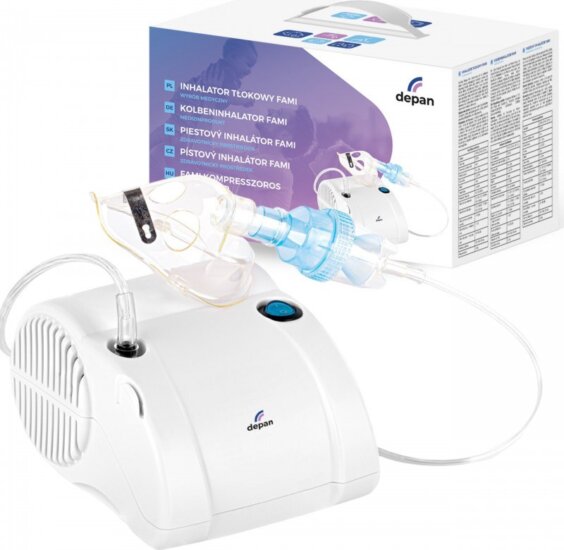 Depan Kompresszoros inhalátor 2 db maszkkal - Fehér Depan Kompresszoros inhalátor 2 db maszkkal - Fehér