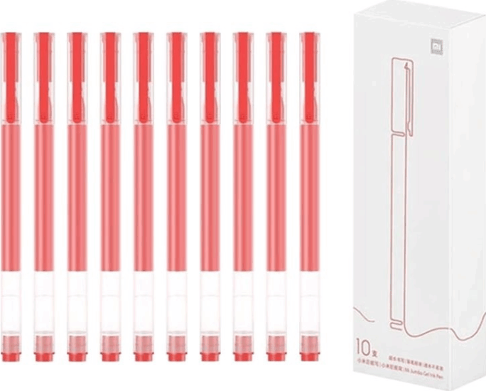 Xiaomi BHR8863GL Kupakos golyóstoll 10db (Piros tinta / 0.5mm) - Átlátszó Xiaomi BHR8863GL Kupakos golyóstoll 10db (Piros tinta / 0.5mm) - Átlátszó