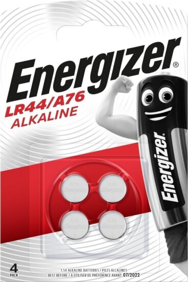 Energizer Specialty LR44 / A76 Alkáli Gombelem (4db / csomag) Energizer Specialty LR44 / A76 Alkáli Gombelem (4db / csomag)