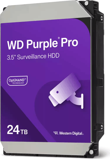 Western Digital 24TB Purple Pro SATA3 3.5" Surveillance HDD