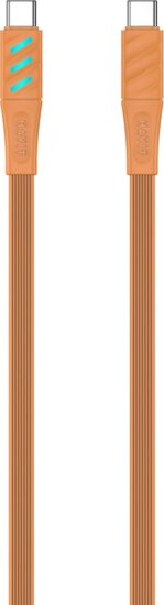 Havit CB6254 USB-C apa - USB-C apa Adat és töltőkábel 1m - Narancssárga