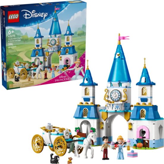 LEGO® Disney: 43275 - Hamupipőke kastélya és hintója LEGO® Disney: 43275 - Hamupipőke kastélya és hintója