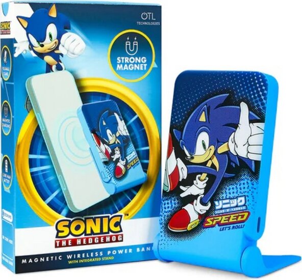 OTL Sonic The Hedgehog Powerbank 5000mAh 15W - Kék