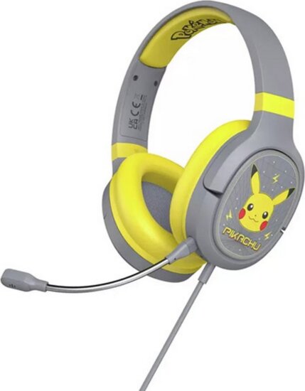 OTL Pokémon Pikachu PRO G1 Gaming Gyermek Fejhallgató Headset - Szürke/Sárga OTL Pokémon Pikachu PRO G1 Gaming Gyermek Fejhallgató Headset - Szürke/Sárga