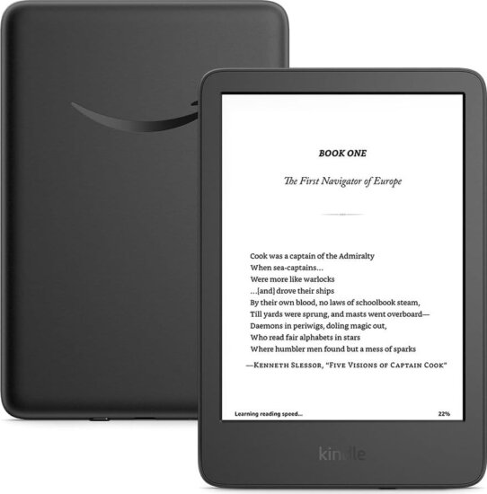 Amazon Kindle 11 (2024) 6″ 16GB E-book olvasó - Fekete (Reklámmentes)