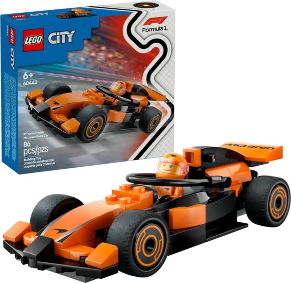 LEGO® City: 60442 - F1®-es pilóta McLaren versenyautóval